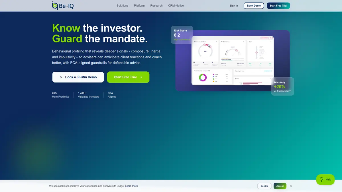 Be-IQ fintech AWS cloud architecture and monitoring dashboard after infrastructure rescue