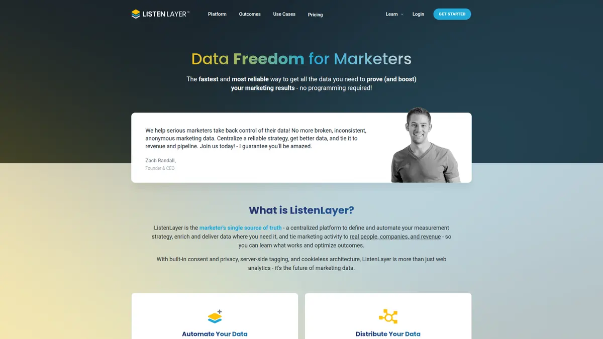 ListenLayer analytics platform with AWS DevOps pipeline and SOC 2 compliance monitoring views