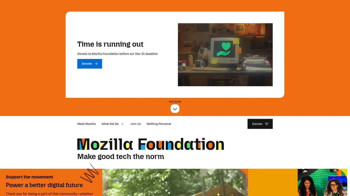Mozilla Foundation - Powering Global Fundraising Infrastructure project screenshot